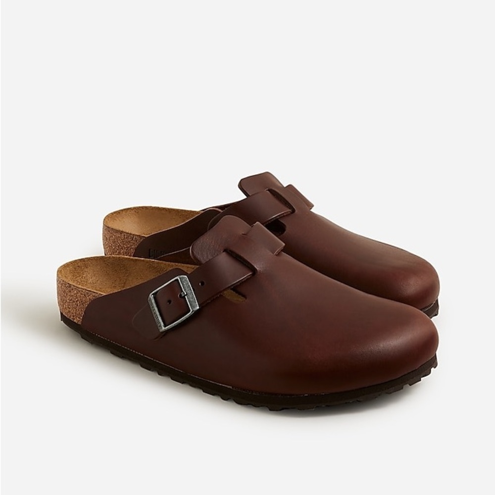 J Crew Birkenstock® Boston Super Grip clogs in leather BU241